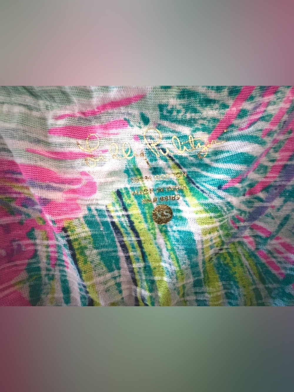 Lilly Pulitzer Swim Coverup Bonita Scarlet Macaw, Cotton, XS - Picture 3 of 5